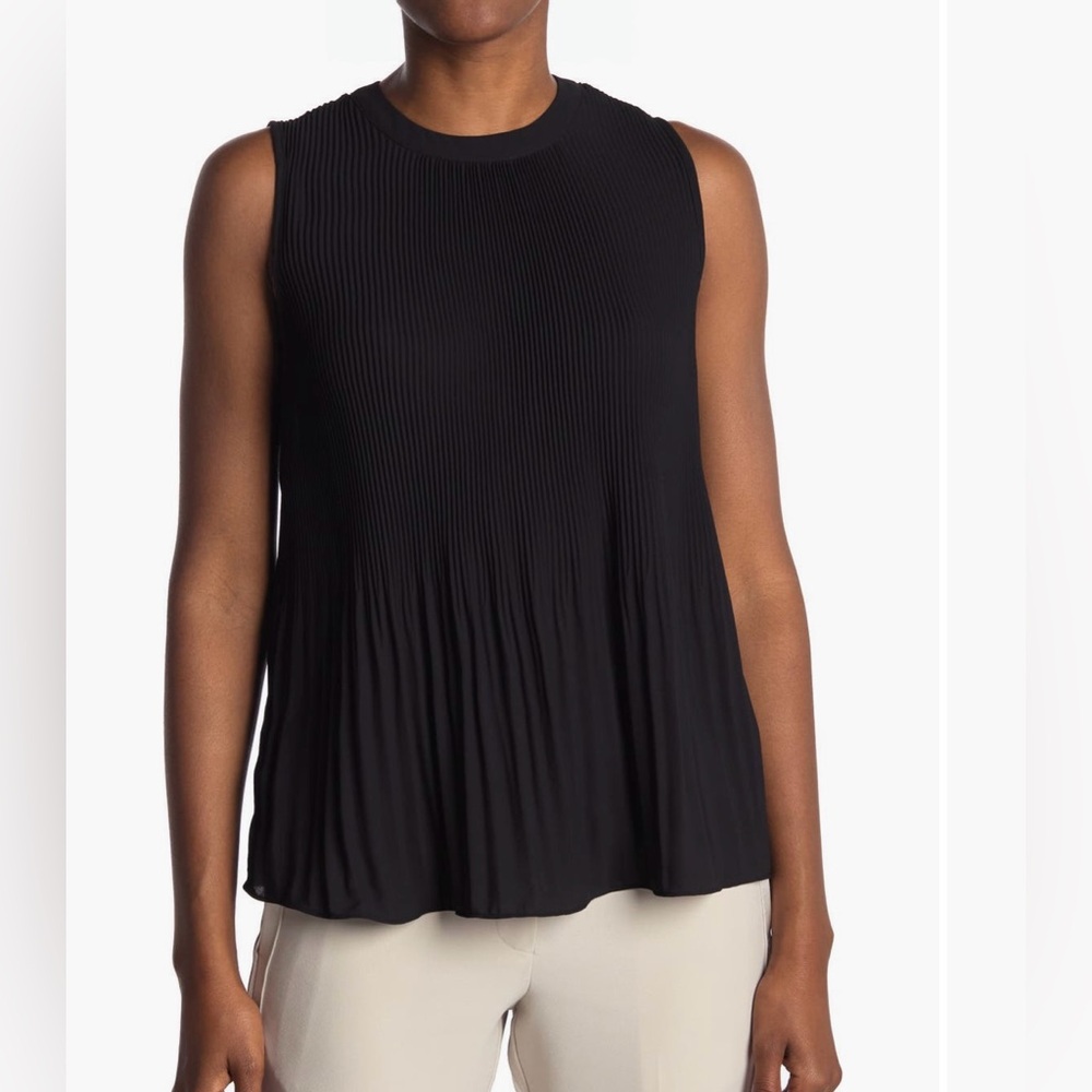 Adrianna Papell Pleated Sleeveless Tank Top
